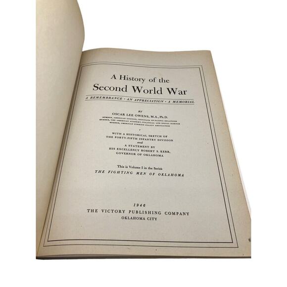 The Fighting Men of Oklahoma Volumes 1 & 2 Books Set Antique Vtg WW2 Soldiers - Picture 7 of 11